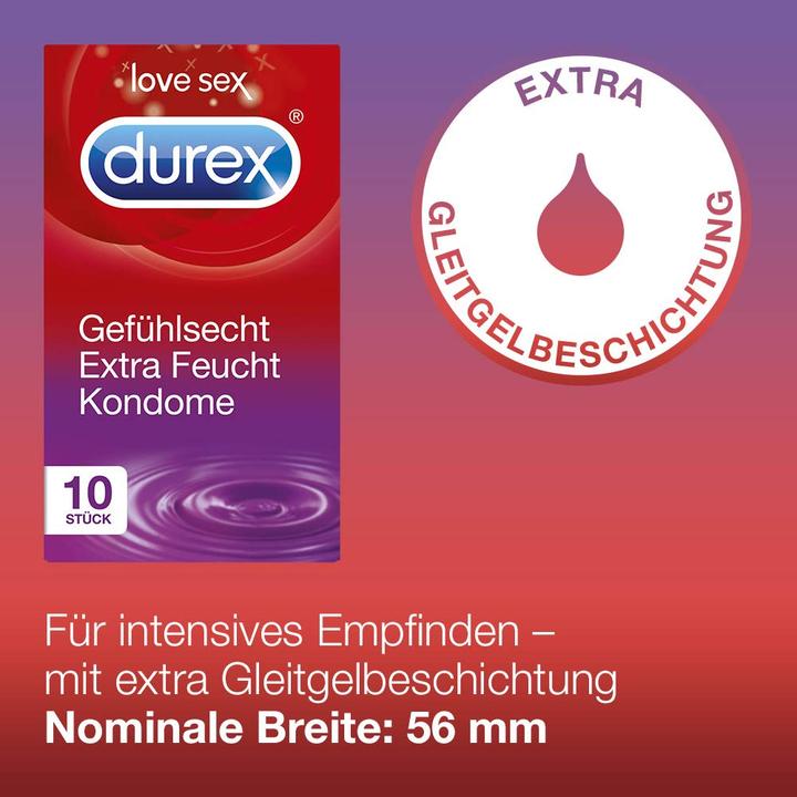 Produktbild Durex Gefühlsecht Extra Feucht Doppelpack (20 Stk.)