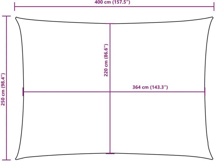 Produktbild vidaXL Nezhatok (250 x 400 cm)