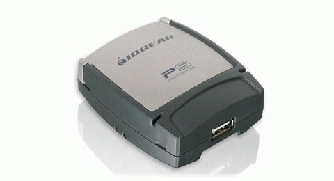 Actual product image Iogear 1port Usb 2.0 1-1 Print Server