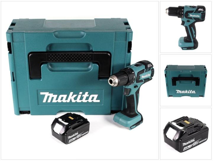 Produktbild Makita DDF 459 M1J Akku Bohrschrauber 18V 45Nm im Makpac + 1x 4,0 Ah Akku - ohne Ladegerät