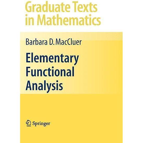 Elementary Functional Analysis, Sachbücher