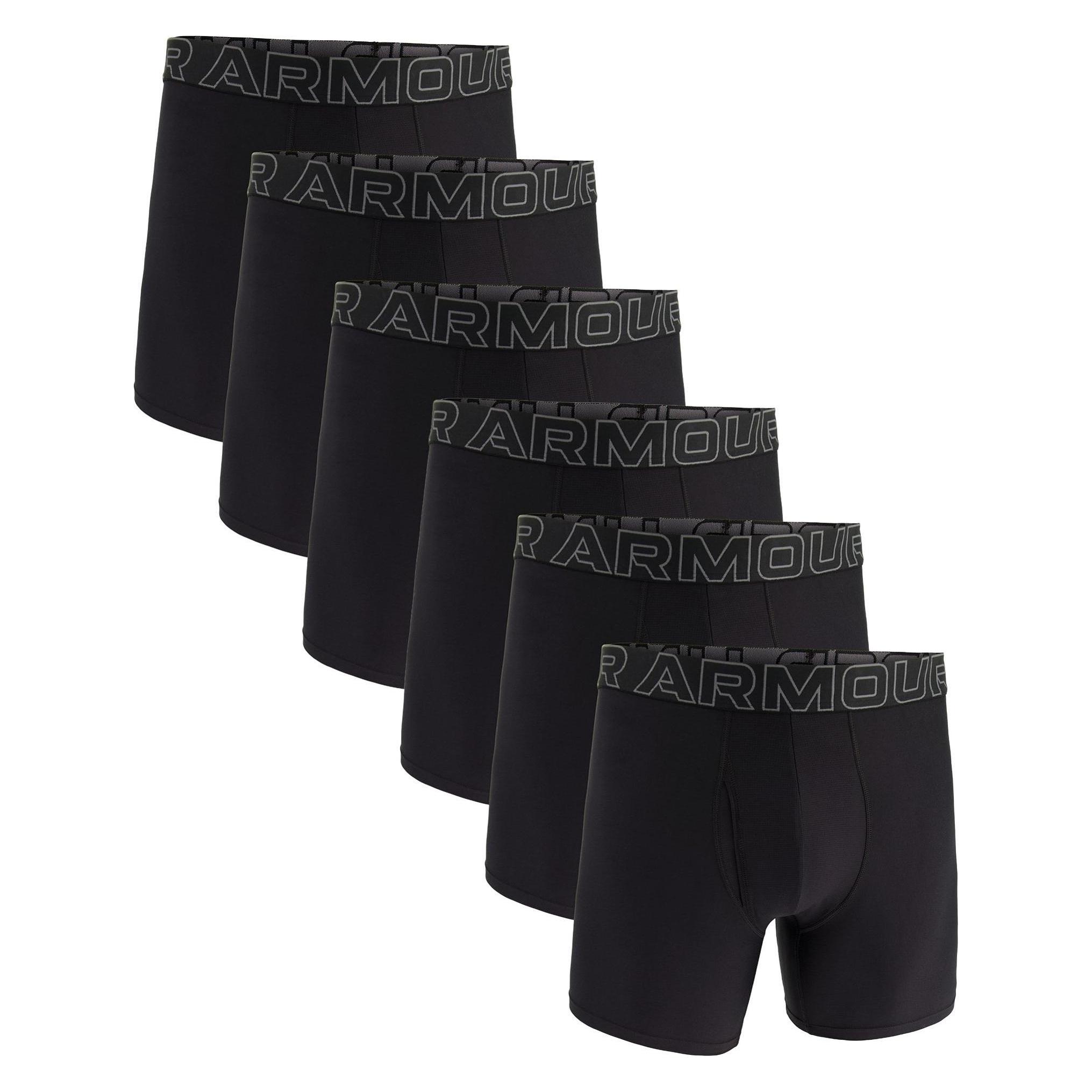 Under Armour, Herren, Unterhosen, Ua Performance Tech - Solid 6 In 6pk, Schwarz, (L, 6er Pack)