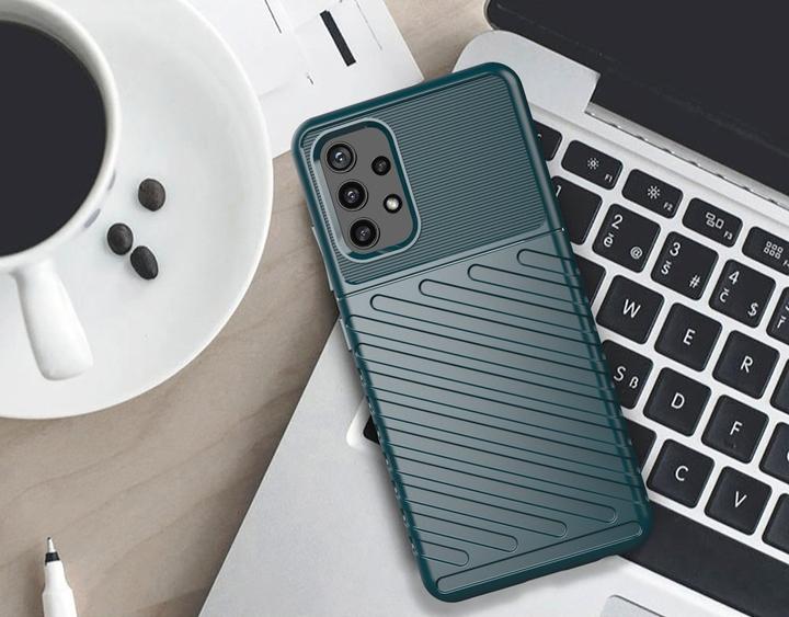 Produktbild Hurtel Thunder Case Flexibel Robuste Panzer Handyhülle TPU Schutzhülle für Samsung Galaxy A32 5G blau (Samsung Galaxy A32 5G)