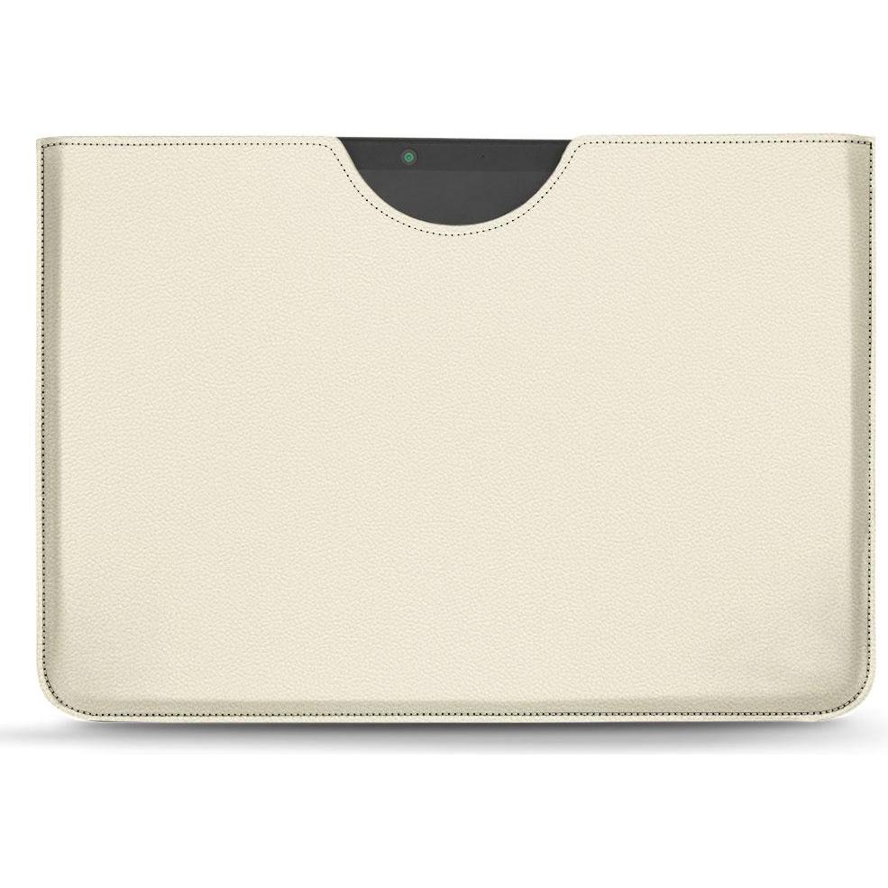 Noreve Lederschutzhülle (Microsoft Surface Pro X), Tablet Hülle, Weiss