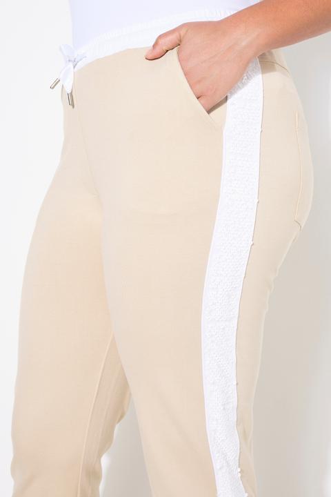 Produktbild Miamoda Jerseyhose, Straight Tapered, Farbdetails, Paillettenstreifen (46)