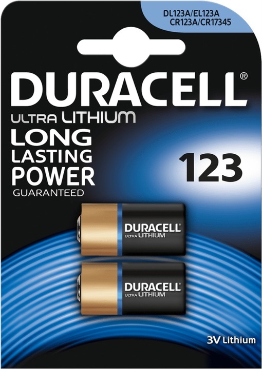 Actual product image Duracell High Power Lithium (2 pcs., CR123A, 1400 mAh)