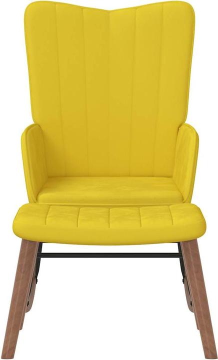 Actual product image vidaXL Schaukelstuhl mit Hocker