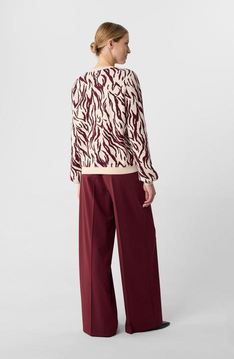 Image du produit Comma Strickpullover Strickpullover im Relaxed Fit mit Animal-Muster (38)