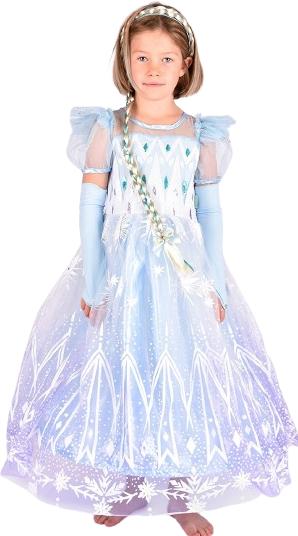 Actual product image Den Goda Fen Princess dress - Frozen Blue (110-116 cm) (F65015) (110, 116)