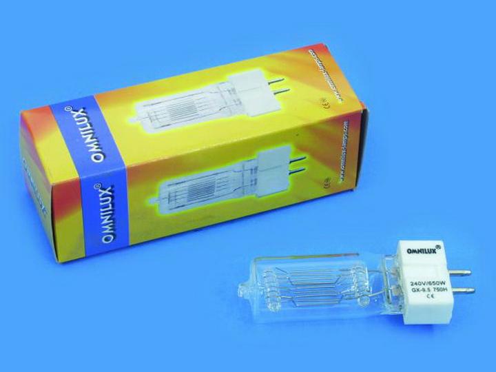 Actual product image Omnilux 240V/650W GX-9.5 750h 3000K (650 W)