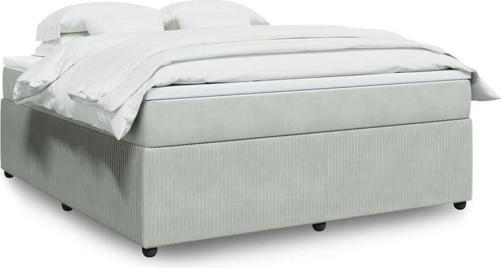 vidaXL Bo x springbett mit Matratze 180 x 200 cm Samt (180 x 200 cm)