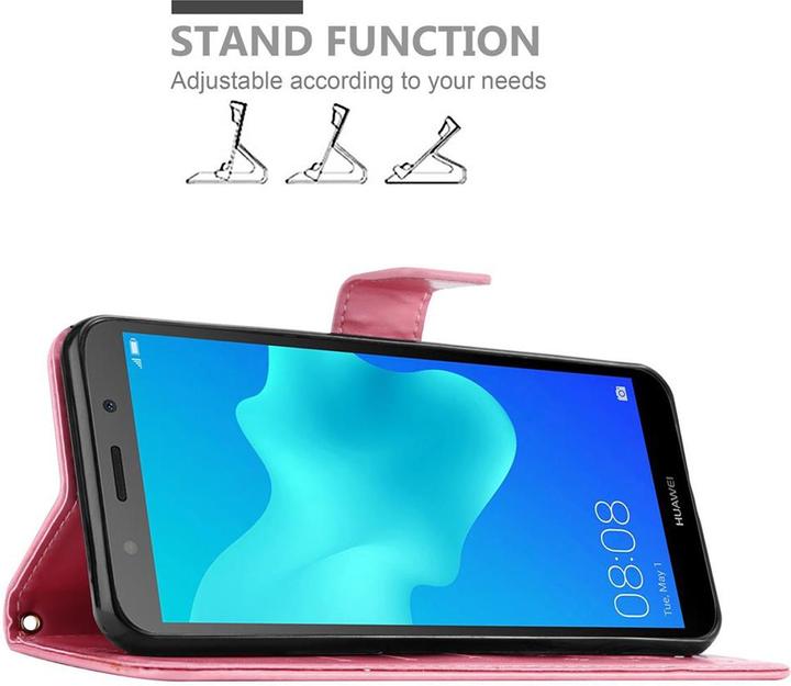 Immagine prodotto Cadorabo Copertina del libro di fiori (Huawei Y5 Prime 2018, Huawei Y5 (2018))