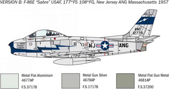Immagine prodotto F-86E Sabre in scala 1:48