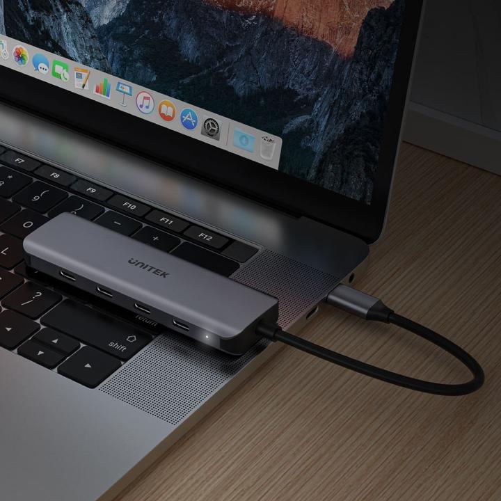 Actual product image Unitek H1107K Hub USB-C 4xUSB 3.1 Gen1 (USB-C, 4 ports)