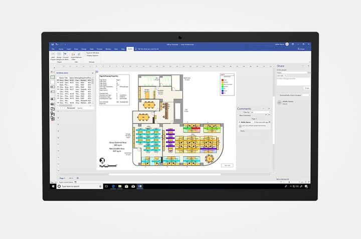 Produktbild Microsoft Visio Professional 2021 1 Lizenz(en) (1 User)
