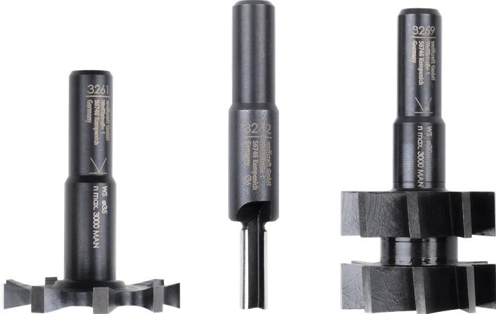 Produktbild wolfcraft 1 Universal-Fräsersatz 3259+61+62+Schaft