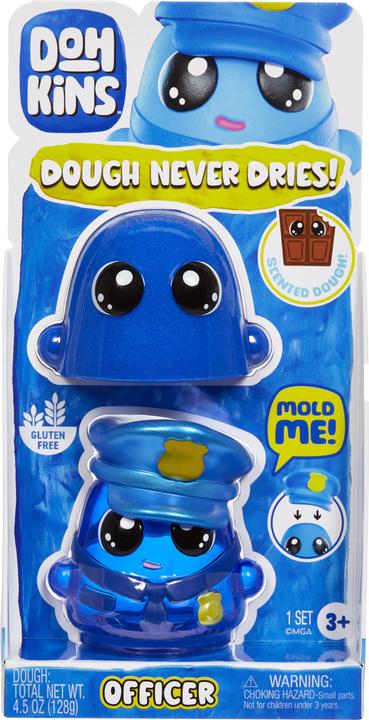 MGA Entertainment DohKins Police Officer in Tray Modellierton 127 g Mehrfarbig 1 Stück(e)