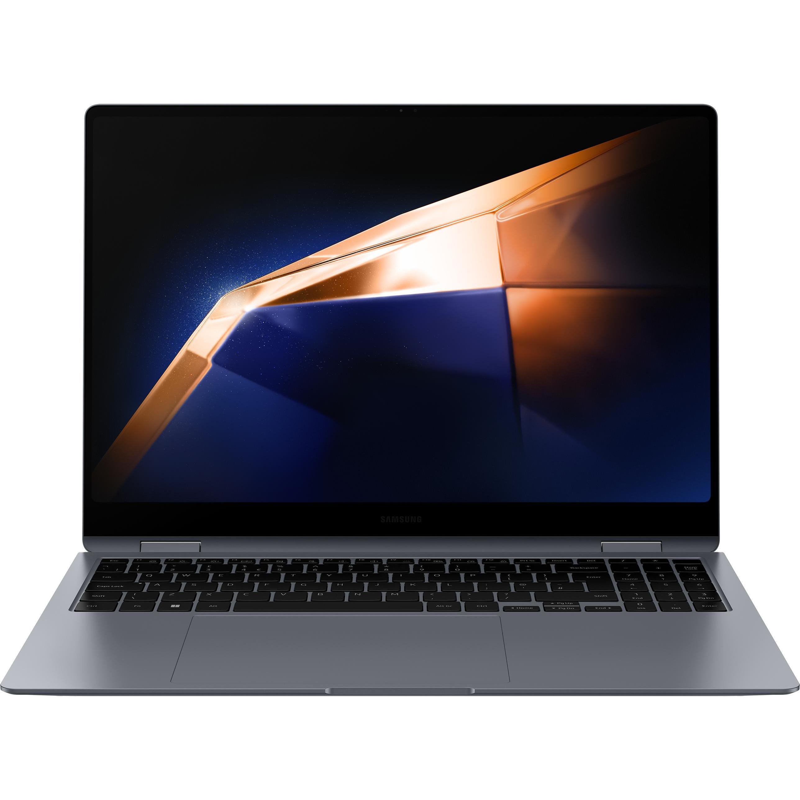 Samsung Galaxy Book4 Pro 360 (16", Intel Core Ultra 5 125H, 16 GB, 512 GB, DE), Notebook, Grau
