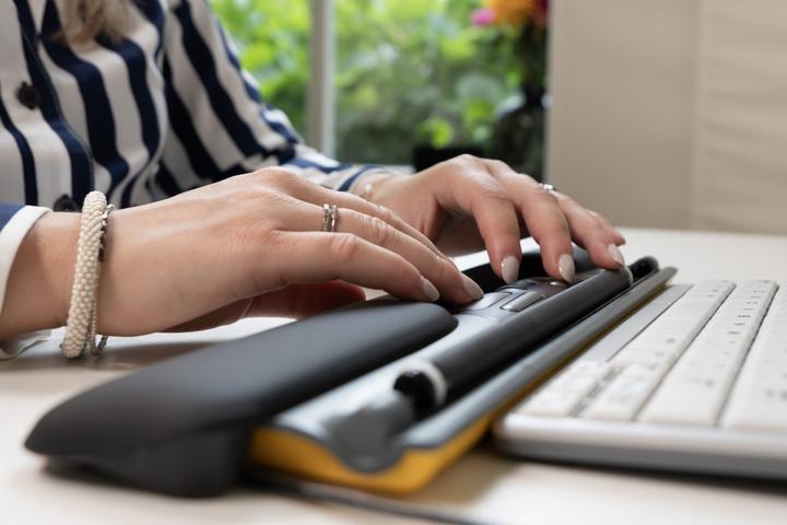 Actual product image Bakker Elkhuizen BakkerElkhuizen Mouse ErgoSlider Plus Central Mouse retail (Cable)