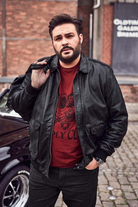 Produktbild Men+ Lederjacke, Leder, Rücken-Patch (6XL)