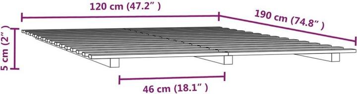 Actual product image VidaXL Rutter (120 x 190 cm)