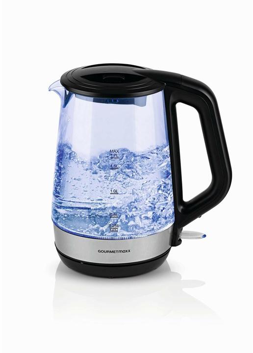 Produktbild Gourmetmaxx Wasserkocher 1.7 l, Schwarz/Transparent (1.70 l)