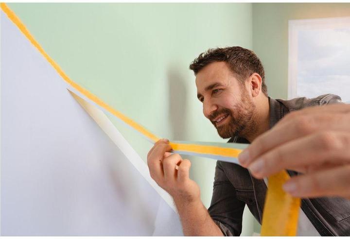 Produktbild tesa Malerkrepp Perfect+, Abdeckklebeband für präzises Abkleben im Innenbereich (30 mm)