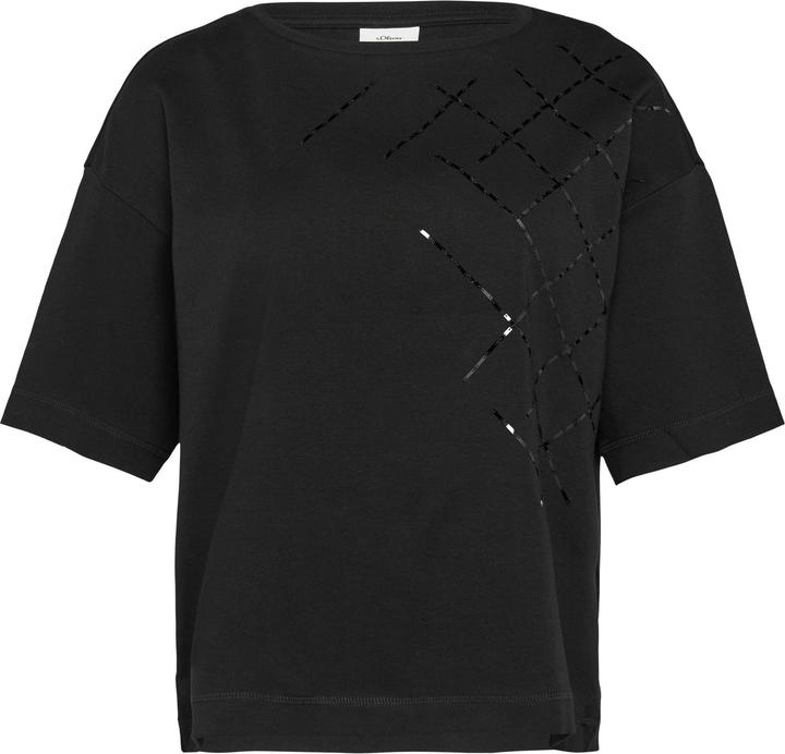 Image du produit S.Oliver T-Shirt T-Shirt mit dekorativem Paillettenbesatz (36)