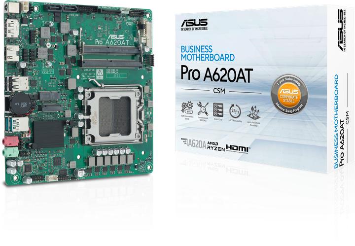 Productafbeelding ASUS PRO A620AT-CSM (AM5, AMD A620, Mini-ITX)