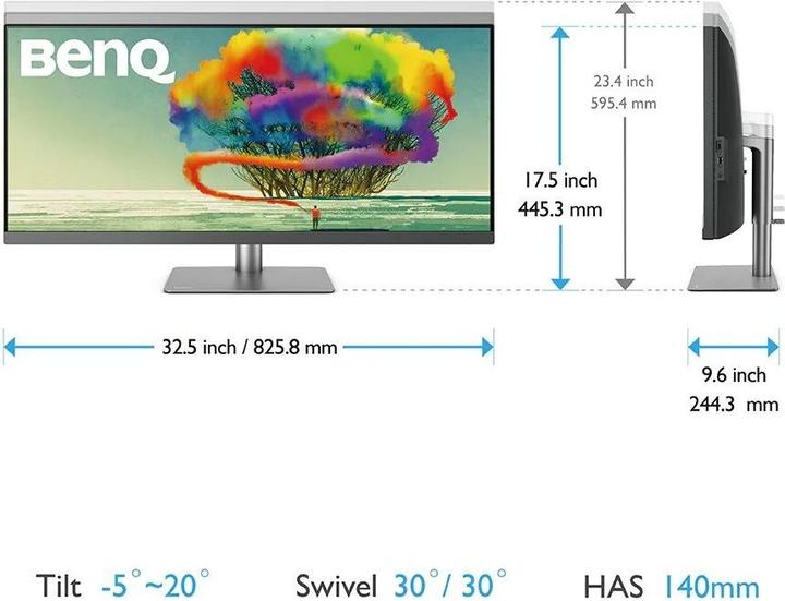 Produktbild BenQ PD3420Q (3440 x 1440 Pixel, 34")