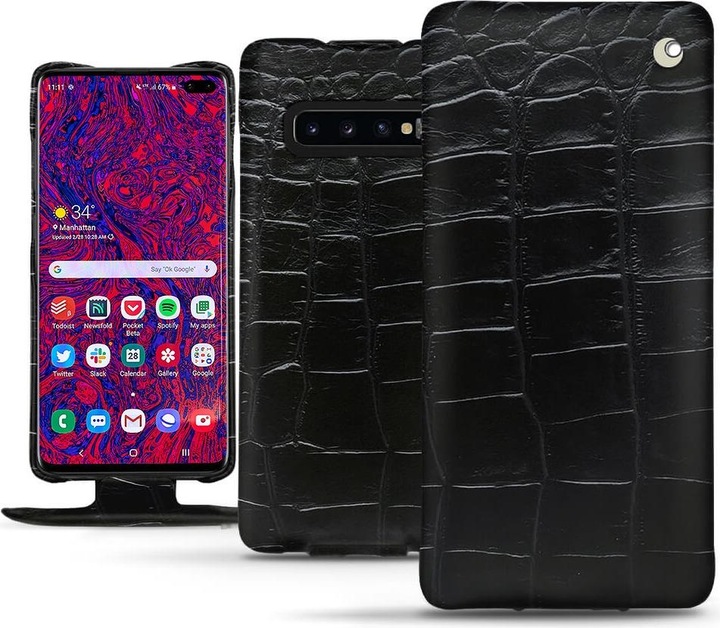 Actual product image Noreve Leather cover vertical (Samsung Galaxy S10 5G)