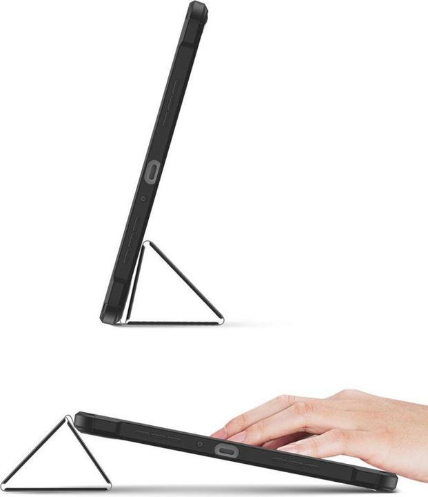 Actual product image Dux Ducis Toby Armored Flip Smart Case for Oppo Pad with pen holder, black (Oppo Pad SE)