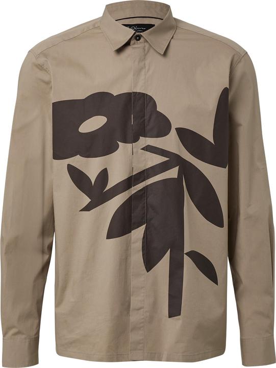 Immagine prodotto s.Oliver Hemd Regular Fit: Hemd aus Baumwollmix mit Artwork (S)