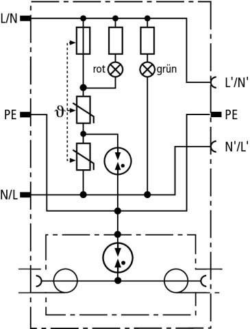 Actual product image Dehn + Söhne 909300 Surge protection intermediate plug