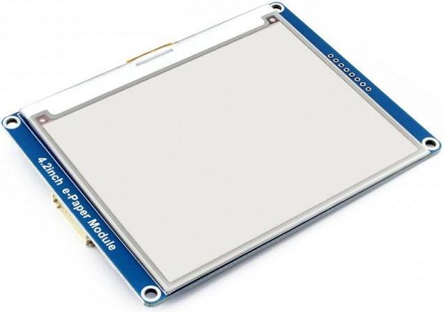 Actual product image WaveShare 4.2 400×300 ePaper Display Modul mit SPI Interface, dreifarbig (rot, schwarz, weiss)