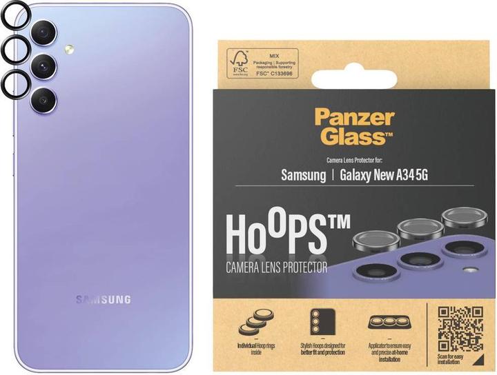 Actual product image PanzerGlass Hoops Camera Lens Protector (1 Piece, Samsung Galaxy A35, Samsung Galaxy A34 5G)