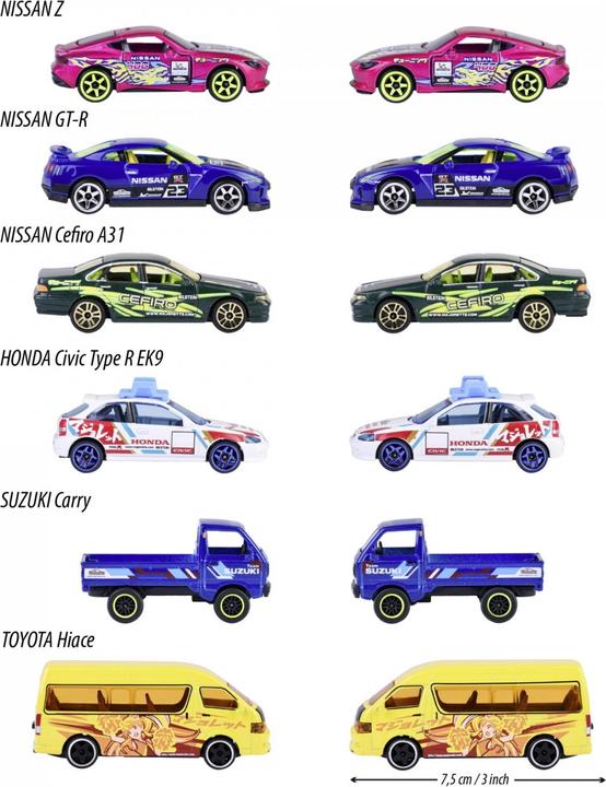 Actual product image Majorette Japan Deluxe Honda Civic Type R EK9