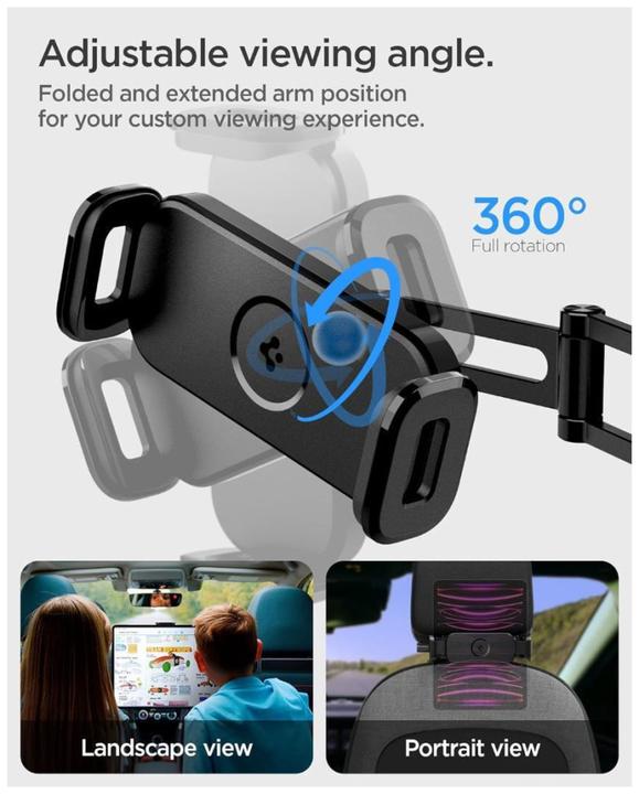 Image du produit Spigen Onetap UTS45 Universal Headrest Uchwyt samochodowy na tablet czarny/black ACP05862