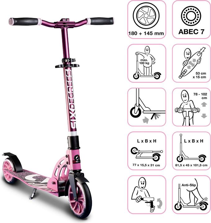 Produktbild Six Degrees Aluminium Scooter Junior 180 mm