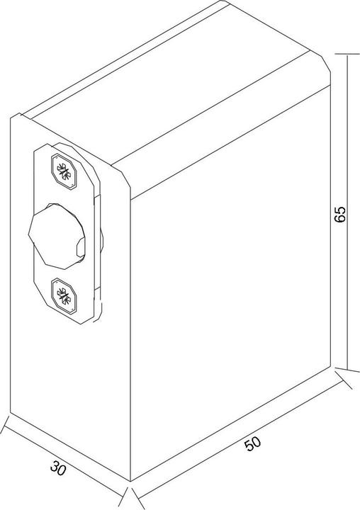 Image du produit Dormakaba Bloc de bois avec clip pour porte sauna