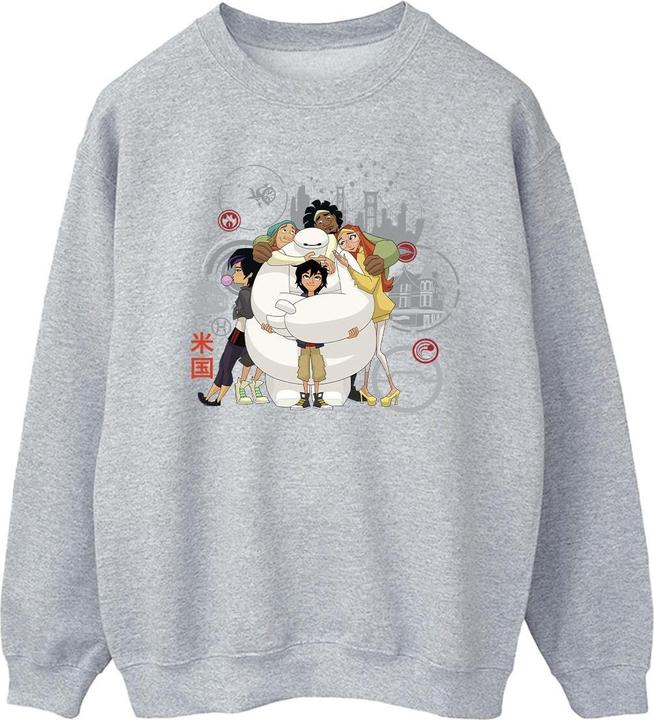 Actual product image Disney Mens Big Hero 6 Baymax Group Hug Sweatshirt (4XL)