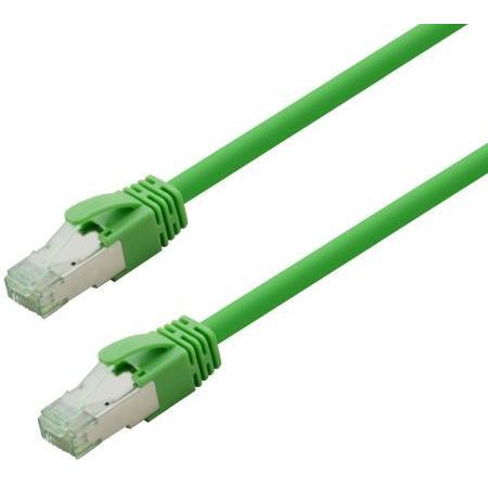 Nambo Kupfer-Patchkabel Cat.6a S/FTP (ISO/IEC) LSZH High Quality grün 0,30 m (CAT6, 0.30 m), Cavo di rete
