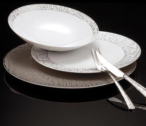 Produktbild Rosenthal Platte 38 cm - TAC Gropius Skin Platin (1 x, 38 cm)