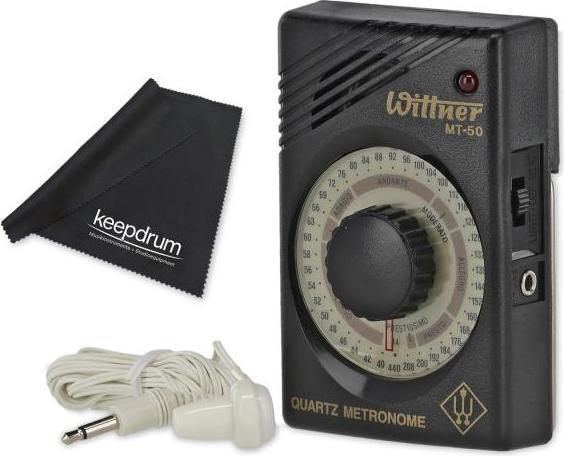 Wittner Quartz Metronom MT-50 inklusive Ohrhörer mit Tuch