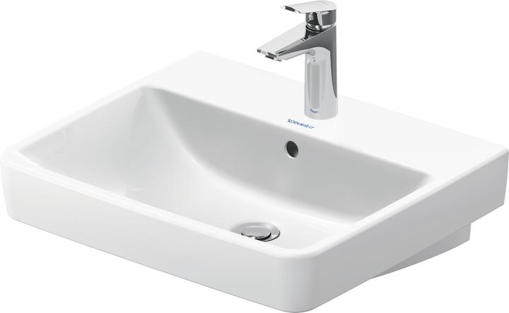 Produktbild Duravit Möbelwaschtisch No 1 mit Überlauf, 1 Hahnloch, weiss 550x460mm