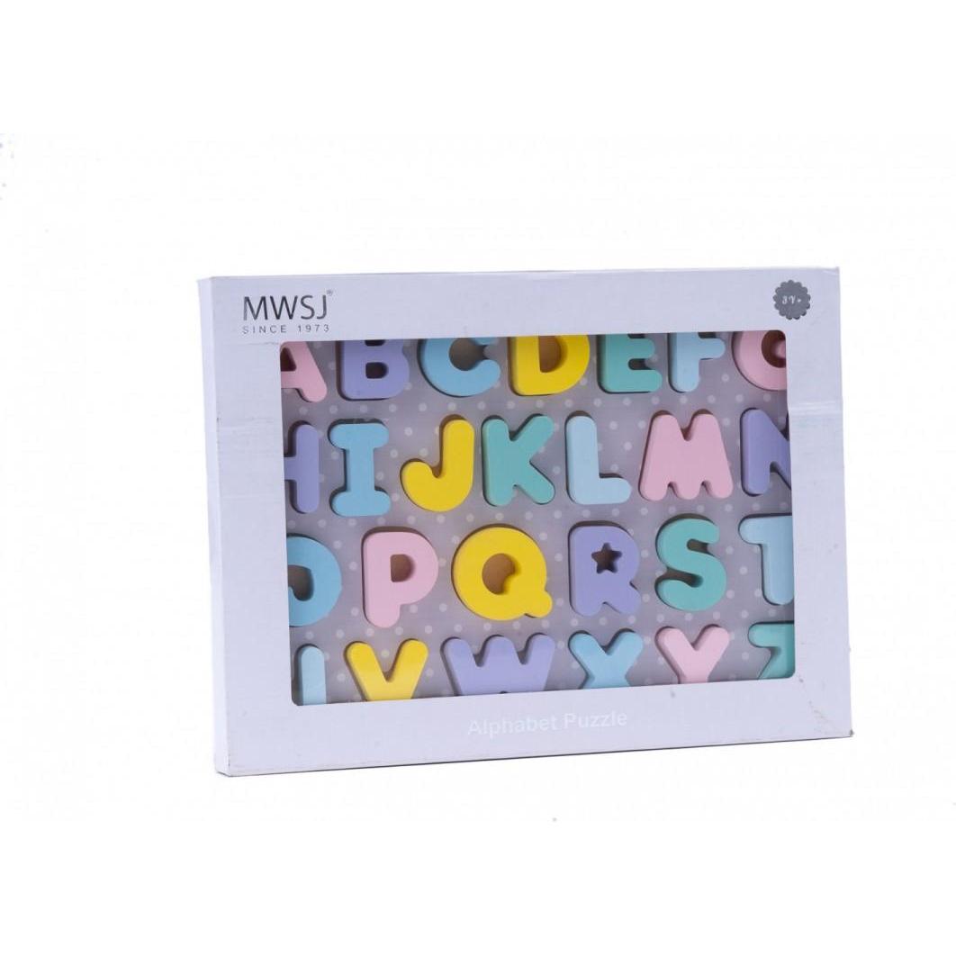 Thumbnail - Iwood Holzpuzzle Pastellfarbene Grossbuchstaben (26 Teile)
