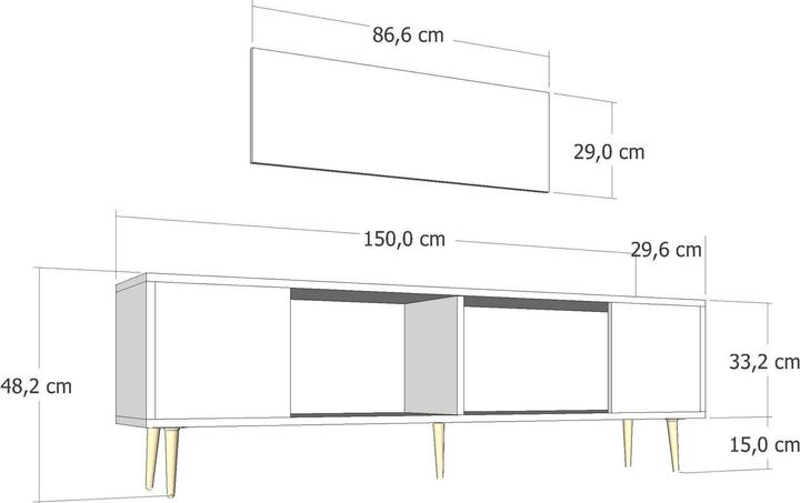 Produktbild Kalune Design Dekos TV Stand