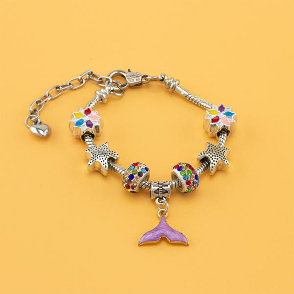 Image du produit Ulysse Couleurs d'Enfance Très beau bracelet avec motif de baleine (Métal)