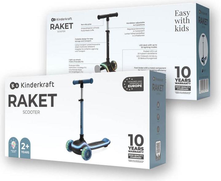 Actual product image KinderKraft scooter RAKET BLUE