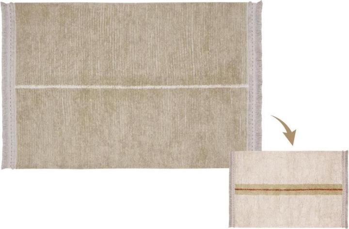 Lorena Canals Reversible carpet Duetto Sage L (170 x 240 cm)